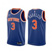 Maglia New York Knicks Maurice Harkless #3 Icon Blu