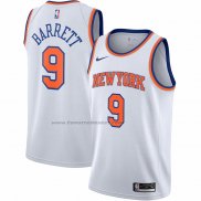 Maglia New York Knicks RJ Barrett NO 9 Association Bianco