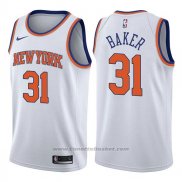 Maglia New York Knicks Ron Baker #31 Association 2017-18 Bianco