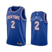 Maglia New York Knicks Wayne Ellington #2 Statement 2020-21 Blu