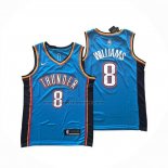 Maglia Oklahoma City Thunder Jalen Williams No 8 Icon 2024-25 Blu