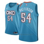 Maglia Oklahoma City Thunder Patrick Patterson #54 Citta 2018-19 Blu