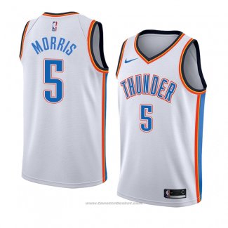 Maglia Oklahoma City Thunderr Markieff Morris #5 Association 2018 Bianco