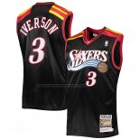 Maglia Philadelphia 76ers Allen Iverson NO 3 Mitchell & Ness 2006 Nero