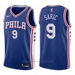 Maglia Philadelphia 76ers Dario Saric #9 Swingman Icon 2017-18 Blu