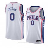 Maglia Philadelphia 76ers Justin Patton #0 Association 2018 Bianco