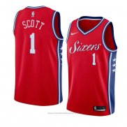 Maglia Philadelphia 76ers Mike Scott #1 Statement 2018 Rosso