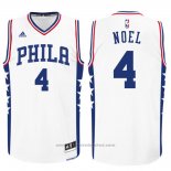 Maglia Philadelphia 76ers Nerlens Noel #4 Bianco