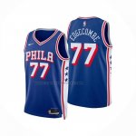Maglia Philadelphia 76ers V.j. Edgecombe No 77 Icon 2025-26 Blu