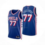 Maglia Philadelphia 76ers V.j. Edgecombe No 77 Icon 2025-26 Blu