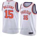 Maglia Phoenix Suns Alan Williams #15 Hardwood Classic 2018 Bianco