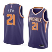 Maglia Phoenix Suns Alex Len #21 Icon 2018 Viola