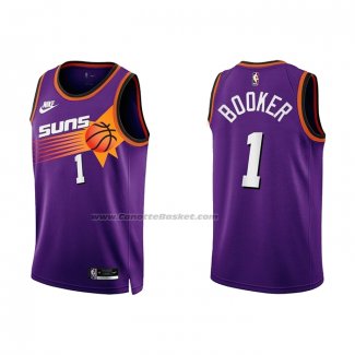 Maglia Phoenix Suns Devin Booker #1 Classic 2022-23 Viola