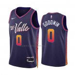 Maglia Phoenix Suns Jordan Goodwin #0 Citta 2023-24 Viola