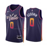 Maglia Phoenix Suns Jordan Goodwin #0 Citta 2023-24 Viola