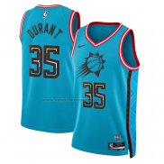 Maglia Phoenix Suns Kevin Durant #35 Citta 2022-23 Blu