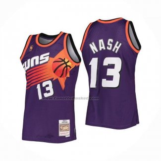 Maglia Phoenix Suns Steve Nash No 13 Mitchell & Ness 1996-97 Viola