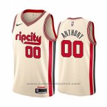 Maglia Portland Trail Blazers Carmelo Anthony #00 Citta 2019-20 Crema