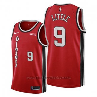 Maglia Portland Trail Blazers Nassir Little #9 Classic Edition Rosso