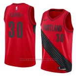 Maglia Portland Trail Blazers Seth Curry #30 Statement 2018 Rosso2