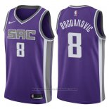 Maglia Sacramento Kings Bogdan Bogdanovic #8 Icon 2017-18 Viola