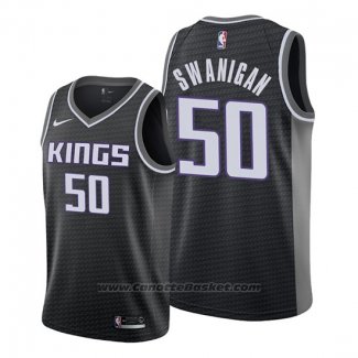 Maglia Sacramento Kings Caleb Swanigan #50 Statement Nero