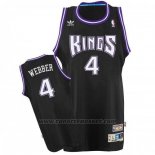 Maglia Sacramento Kings Chris Webber #4 Retro Nero