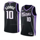 Maglia Sacramento Kings Domantas Sabonis #10 Icon 2023-24 Nero