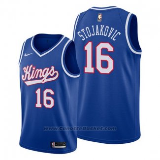 Maglia Sacramento Kings Peja Stojakovic #16 Classic Edition 1990-94 Blu