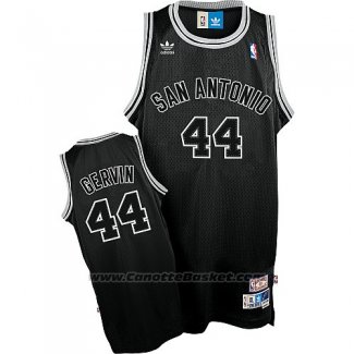 Maglia San Antonio Spurs George Gervin #44 Retro Nero