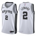 Maglia San Antonio Spurs Kawhi Leonard #2 2017-18 Bianco