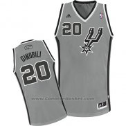 Maglia San Antonio Spurs Manu Ginobili #20 Grigio