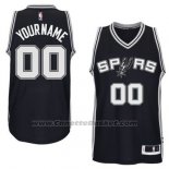 Maglia San Antonio Spurs Personalizzate Nero