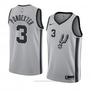 Maglia San Antonio Spurs Quincy Pondexter #3 Statement 2018 Grigio