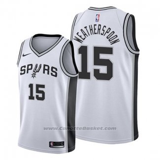 Maglia San Antonio Spurs Quinndary Weatherspoon #15 Association 2019-20 Bianco