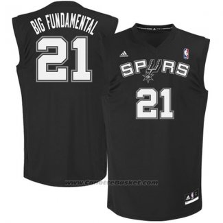 Maglia Soprannome San Antonio Spurs Big Fundamental #21 Nero