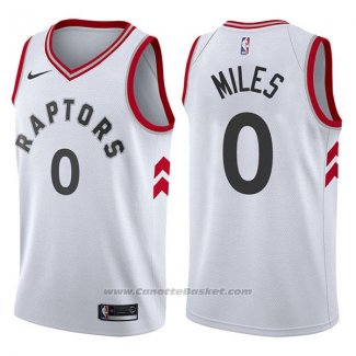 Maglia Toronto Raptors Cj Miles #0 Association 2017-18 Bianco