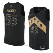 Maglia Toronto Raptors Delon Wright #55 Citta 2018 Nero