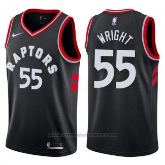 Maglia Toronto Raptors Delon Wright #55 Statement 2017-18 Nero