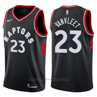 Maglia Toronto Raptors Fred Vanvleet #23 Statement 2017-18 Nero