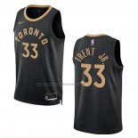 Maglia Toronto Raptors Gary Trent JR. #33 Citta 2022-23 Nero