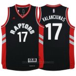 Maglia Toronto Raptors Jonas Valanciunas #17 Nero