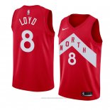 Maglia Toronto Raptors Jordan Loyd #8 Earned 2018-19 Rosso