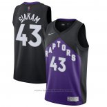 Maglia Toronto Raptors Pascal Siakam #43 Earned 2020-21 Nero Viola