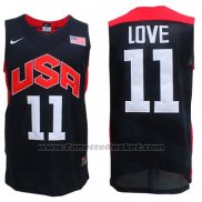 Maglia USA 2012 Kevin Love #11 Nero