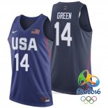 Maglia USA 2016 Draymond Green #14 Blu