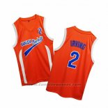 Maglia Uncle Drew Kyrie Irving #2 Harlem Buckets Arancione