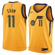 Maglia Utah Jazz Dante Exum #11 Statement 2018 Giallo