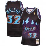 Maglia Utah Jazz Karl Malone #32 Mitchell & Ness 1996-97 Nero