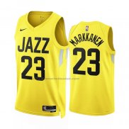 Maglia Utah Jazz Lauri Markkanen #23 Icon 2022-23 Giallo